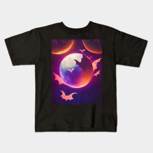 bats halloween Kids T-Shirt